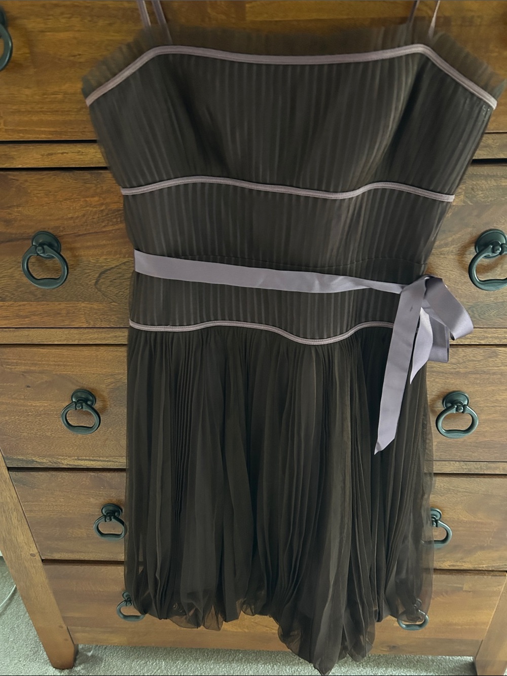 Vintage Y2K Cupcake Pleated Tulle Cocktail Dress - Picture 3 of 8